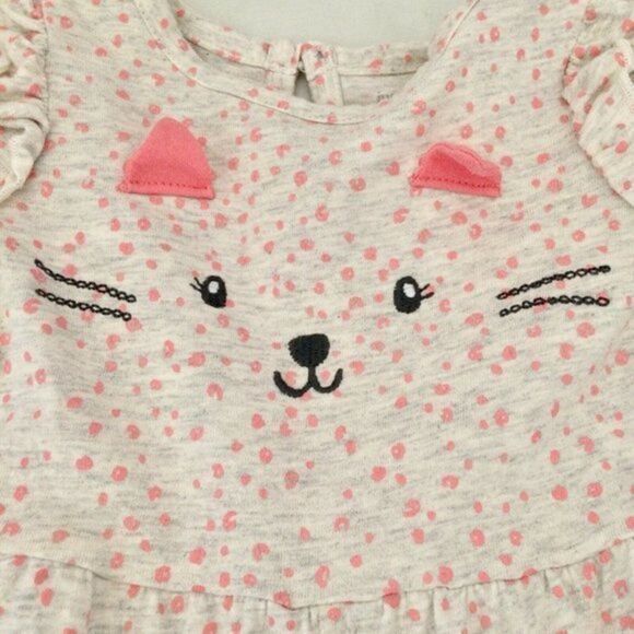 Carter Just One You kids One Piece Bodysuit Size 3 Months Kitty Pink Gray Girls - Picture 12 of 12